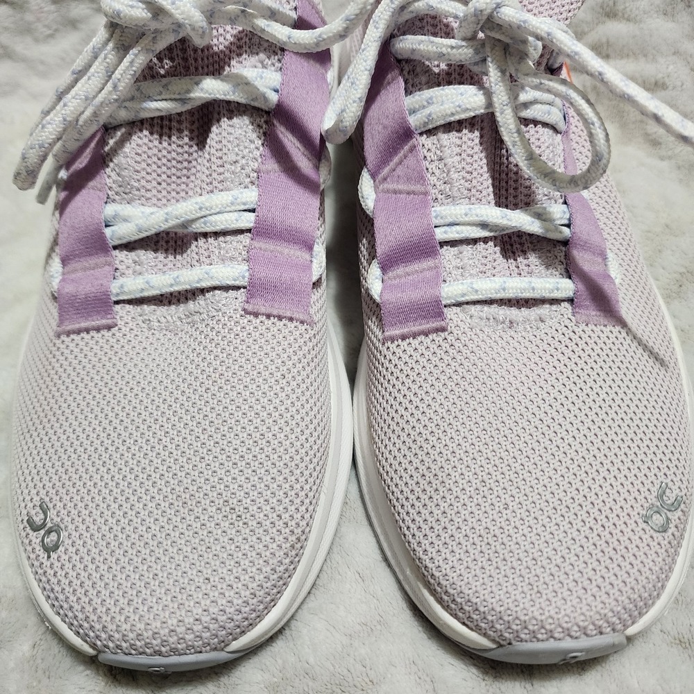On Cloud Women's Cloudeasy Knit Low Top Running Sneakers Sz 8.5 Orchid/Lavender - Picture 3 of 11